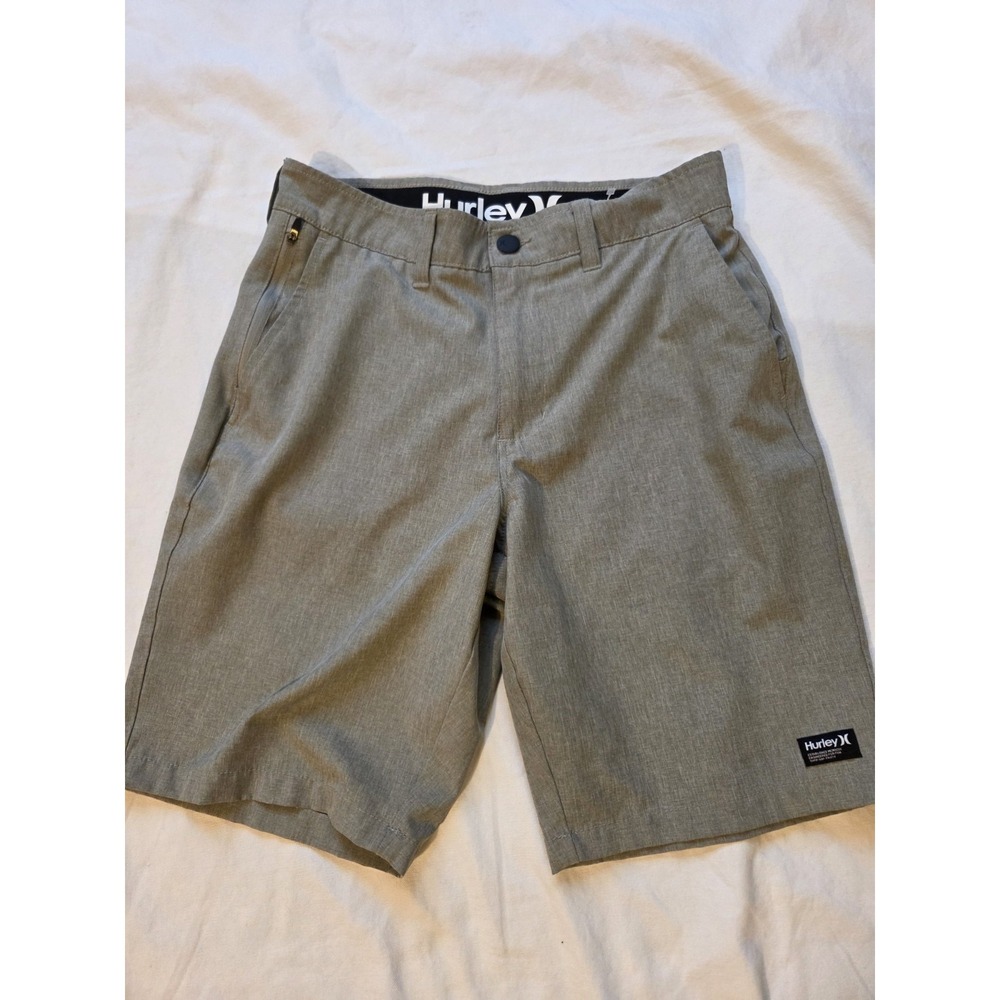 Hurley Hybrid Walk Shorts Mens 30 Gray Olive Stretch Golf Casual Performance